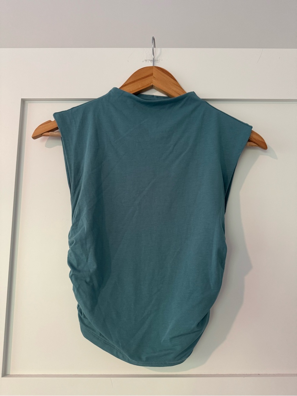 Abercrombie & Fitch Teal Sleeveless Mock Neck Tank